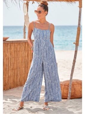 LASCANA Printed Sleeveless Jumpsuit – Size 2XL – NWT 🌿✨